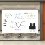 Removable EVA Whiteboard Erasers With Pen Holder Custom Design