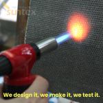 1.2x1.2m Suntex Coated Fiberglass Fabric Fireproof Test for sale