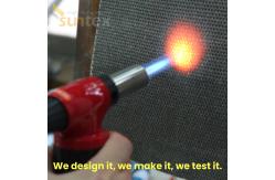 China 1.2x1.2m Suntex Coated Fiberglass Fabric Fireproof Test supplier