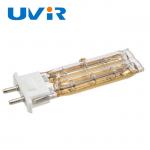 TC04 11x23 Quartz Heating Lamp , Twin Tube Lamp Golden Coating Reflector for sale