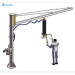 Black Vacuum Tube Lifter With Handler Control System And Suction Cup Lifting Mechanism for sale