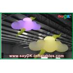 Stage Decoration Custom Inflatable Products Inflatable Cloud With Blower / LED Light for sale