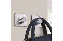 China Durable and Waterproof Stainless Steel Adhesive Hooks for Bathroom and Kitchen supplier
