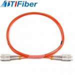 OM1 OM2 0.9mm 2.0mm 3.0mm SC SC multimode patch cord Orange Jumper for sale