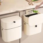 Load-Bearing Strong Hanging Household Trash Can Kitchen Preferred Non-Punching Bent Wall Hanging Trash Can for sale