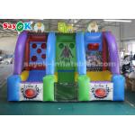 Inflatable Lawn Games Garden Inflatable Sports Games Shooting Basketball Hoop And Football Gate With Air Blower for sale