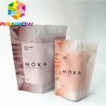 Sea Salt Packaging Stand Up Zipper Pouch Bags , Stand Up Coffee Bag 9 Colors for sale