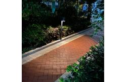 China Garden Lamp Outdoor Solar Post Lights 50 Lumens Rechargeable Round Illuminated supplier
