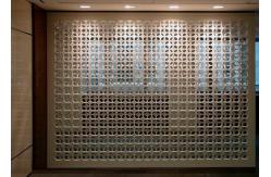 China Vertical / Multi Fold Decorative Metal Screen Panels Customized Patterns supplier