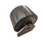 Black Roll Off Container Wheels With Bracket Dumpster Roller for sale