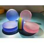 Customized Size Laser Color Sapphire Crystal For laser rods and color Watch Glass Case for sale