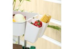 China 12x11 Plastic Hanging Storage Baskets Small Plastic Basket With Holes supplier