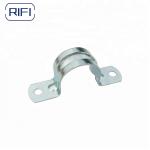 Electrical EMT Conduit Fittings 2 Hole Pipe Strap Galvanized Metal 4 Inch for sale