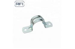 China EMT Conduit Fittings Galvanized Saddle Clamp 2 Hole Strap EMT Conduit Strap supplier