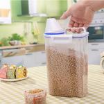 4lbs Airtight Rice Containers 2.5L 3L Plastic Kitchen Organizer for sale
