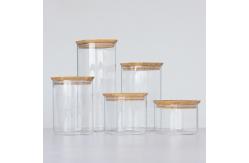 China High Borosilicate Glass Coffee Jars Canister With Lids 1600ml supplier