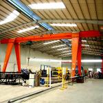 MH Remote Control Single Girder Gantry Crane 10t With Hoist A3 A5 for sale