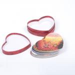 Waterproof PVC Learning Game Cards Hot Stamping LOVE Shape for sale