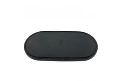 China Matte Black 11 Inch Melamine Salad Plate Dinnerware Oval Shape Plates supplier