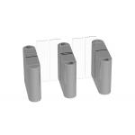 Double Lane IP54 1.5m Flap sliding Barrier Turnstile AC220V for sale