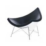 Hot sale scandinavia design fiberglass leather coconut chair reception chairs for sale