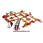 Customized Red Floating Inflatable Sea Park Inflatable Water Island