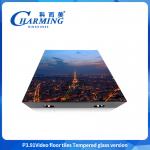 500*500mm Indoor And Outdoor Advertising Dance Floor Wedding Banquet Party Glass Material 200W Led Video Floor Tile Screen for sale