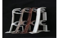 China Anti Rust 0.3mm Double Curtain Rod Ceiling Bracket supplier