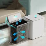 Household Kitchen Automatic Suction Bag Laying Bag Electric Folding Open Lid Intelligent Induction Garbage Can for sale