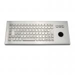 Rugged Desktop Wired Keyboard Water Resistant Keyboard With Hula Pointer