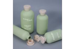 China HDPE Material Plastic Cosmetic Shampoo Bottle With Flap Cap Custom Logo supplier