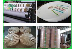 China Eco - friendly and Compostable Width 13mm 27MM 33MM Food Grade Kraft Paper Roll supplier