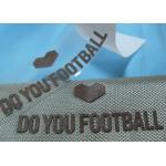 custom 3d silicone raised rubber heat transfer iron on patch sticker for garmet for sale