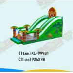 Children Fun Park Inflatable Forest Palm Trees Slide For Rentals