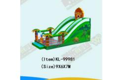 China Children Fun Park Inflatable Forest Palm Trees Slide For Rentals supplier