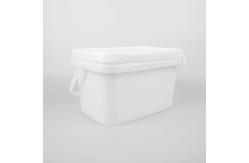 China 5L PP Tool Storage Bucket White Square Plastic Buckets Rectangular supplier