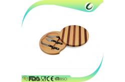 China Eco Friendly Bamboo Cheese Board And Knife Set Antimicrobial Non - Flammable supplier