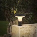 Wall Post Solar Pillar Light Stone Gate Bottom Bollard Yard Lawn for sale