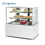 Bottom Mounted Cake Showcase Refrigerator Pastry Glass Display Cabinet for sale