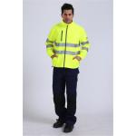 HIVIS Work Clothes OEM 360gsm Gore Tex High Visibility Rain Gear for sale