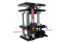 China 10mm Travel Manual Lab Jack Smooth Adjustment With Digital Ruler supplier