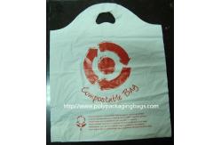 China Custom White Degradable Plastic Bags Die Cut For Car Tidy / Rubbish supplier