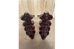 China DIN Standard 30kV 250A Transformer Porcelain Bushing With Brown Glazed supplier