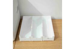 China 30x10cm Plastic Organizer Box With Dividers Adjustable Compartments supplier