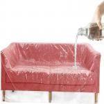 Dustproof Transparent Plastic Cover For Sofa Furniture Protect From Dirty for sale