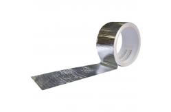China Reinforced Thermal Insulation HVAC Aluminum Foil Tape Laminated Closer PE Mesh Tape supplier