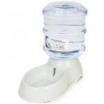 Dispensing Pet Waterer Plastic Cat Bowls / Dog Water Bottle And Bowl for sale