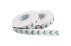 China 16mm*9m Heart Pattern Jacquard Cotton Ribbon For Clothing Accessories supplier