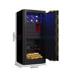 H1280mm Jewelry Box Safe Biometric Fingerprint Lock Watch Winder Safe