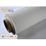 Heat And Cold Resistant PU Coated Fiberglass Fabric 0.4mm For Air Distribution Ducts M0 for sale